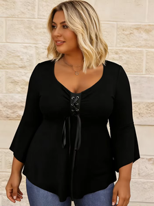 Robes d'été pour femmes grande taille à col en V de luxe, best-sellers professionnels 2025, en vente - Product Image 4