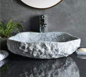 Stone Era Elegant Natural Marble Wash <b>Basin</b> Customized Shape Eco-Friendly Design for Luxury Master Bathroom Vanities Indoor - Product Image 5