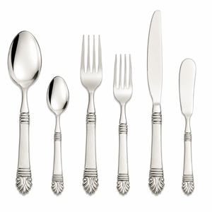 Juego de Cubiertos Premium Royal Silver con Mango Plateado, Cuchara, Tenedor, Cuchillo, Acero Inoxidable, Vajilla para Mesa de Comedor - Product Image 4