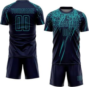 ชุดฟุตบอลแบบกำหนดเอง เสื้อฟุตบอลระบายอากาศ น้ำหนักเบา ชุดฝึกซ้อมและแข่งขัน ผู้ผลิตและจำหน่ายจากโรงงาน OEM - Product Image 3