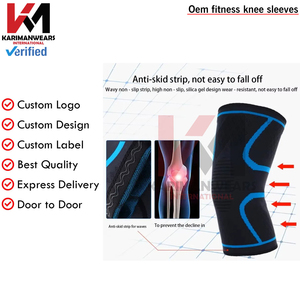 Durable <b>Knee</b> <b>Sleeves</b> Men Women <b>Compression</b> Gym Workout Support Manufacturer - Product Image 3