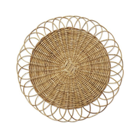 Sets de table en bambou écologiques, style bohème, vaisselle naturelle, décoration intérieure, couleur personnalisable, taille personnalisée, légers, durables