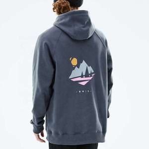 Custom Logo Heavyweight Fleece Ski Hoodie Men's <b>Waterproof</b> Snowboard Pullover Thermal Winter Outdoor Sport Mountain Sweatshirt - Product Image 4