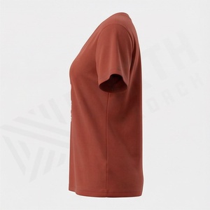 Camisetas Personalizadas de Alta Calidad y Bajo Precio para Mujer, Tela de Poliéster Satinado, Color y Talla Personalizables, Cuello Redondo, Manga Corta, para Todas las Temporadas - Product Image 3