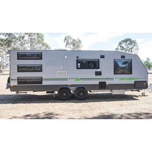 Luxury Off Road Mobile Home Travel Trailer RV Camper with Bathroom <b>Kitchen</b> Sleeping Space for Family Touring Use - Product Image 1