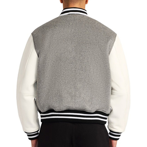 เสื้อแจ็คเก็ต Apex Autumn Letter Man Varsity แบบมีซับในผ้าฝ้ายผสมขนสัตว์  บุด้วยเส้นใยโพลีเอสเตอร์  ป้องกันแบคทีเรีย ระบายอากาศได้ดี กันลม - Product Image 4