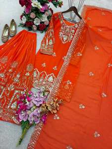 Venta al por mayor 2026 Nueva Llegada Traje Rojo Pakistaní Personalizado Bordado Cosido Salwar Kameez de Alta Calidad para Fiesta Étnica Invierno/Verano - Product Image 3