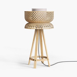 Fournisseur de lampes sur pied en bambou tressé à la main, prix compétitif, haute qualité, style moderne. - Product Image 1
