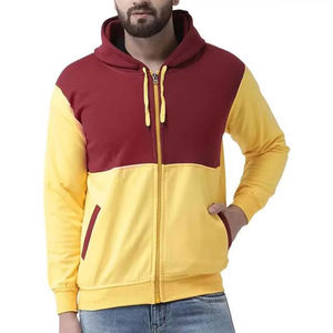Premium Quality Breathable Casual Winter Wear Regular Fit Puff Printed Front Oversized Hooded Zip-Up Sweatshirt Unisex Solid Co - Product Image 6