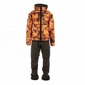 Traje de Caza Personalizado con Diseño de Hojas, Tela de Poliéster Impermeable y Transpirable, con Capucha Desmontable, en Oferta - Product Image 1