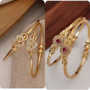 Premium Heavy Engraved Gold Plated <b>Bangle</b> <b>Set</b> Designer Traditional Indian Jewelry for Women Wedding Bridal and Festive Wear - Product Image 2