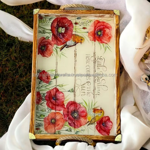 Bandeja de Servir de Madera Personalizable con Opciones de Grabado para un Regalo Personalizado - Product Image 1