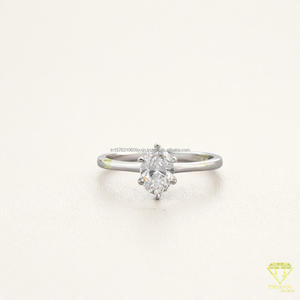 Oval Cut Lab Grown Diamond <b>Solitaire</b> <b>Ring</b> in 925 Sterling <b>Silver</b> Classic Engagement Promise Fine Jewelry Gift - Product Image 1