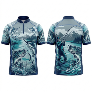 Camiseta de Pesca Personalizada, Sublimada, Manga Larga, Protección UV, Secado Rápido, Transpirable, para Deportes al Aire Libre - Product Image 6
