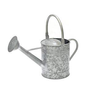 Regadera Metálica Color Crema con Acabado Pintado Resistente para Jardinería - Product Image 1