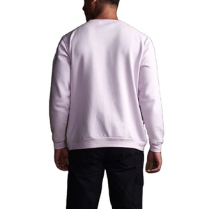 Jersey de cuello redondo de 320G para hombre, sudadera personalizada sólida con capucha de rizo francés, bordado, manga larga, informal, estampado de gran tamaño, Top de punto - Product Image 3