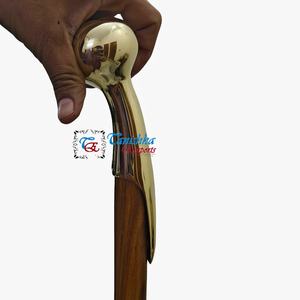 Designer Brass Hame Handle Nautical <b>Walking</b> <b>Stick</b> Collectible Hiking Camping Wooden Cane <b>Walking</b> <b>Sticks</b> For <b>Men</b> Gift - Product Image 3