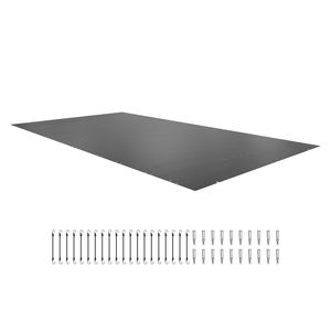 Telo di Copertura Rettangolare per Piscina Interrata 3,2x5,7m con Fori di Drenaggio, Rete di Sicurezza per Piscina e Accessori BBQ per una Maggiore Sicurezza - Product Image 1
