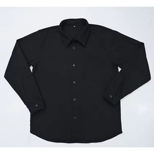 Chemises habillées formelles pour hommes 2026 – Chemise décontractée noire à col montant et manches longues - Product Image 3