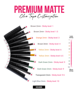 Extensions de cils Charmlash en gros, noir mat intense, qualité supérieure, cils russes personnalisables, noir profond glamour - Product Image 4