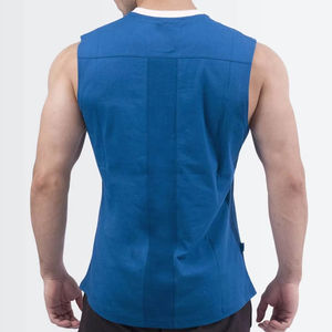 Débardeur Homme Noir de Qualité Supérieure, Dernier Style, Sans Manches, en Coton Respirant et Léger – En Vente en Ligne - Product Image 2