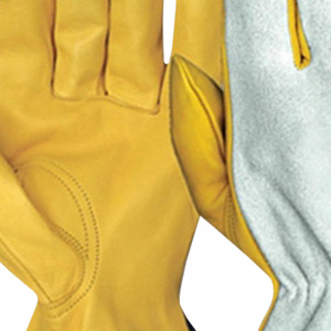 Guantes de Trabajo de Cuero Vacuno Resistentes, Guantes para Conducir Camiones, Almacenes, Jardinería, Guantes de Seguridad con Palma de Cuero Dividido - Product Image 2