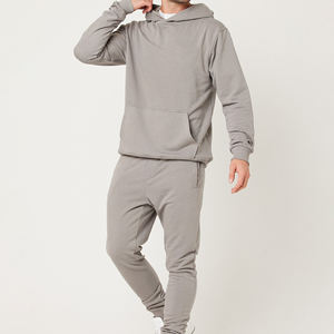Survêtements à capuche pour hommes en polyester/coton, très demandés, hiver, grandes tailles, couleur unie, décontractés, respirants, avec logo, pour la gym - Product Image 4