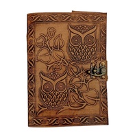 Carnet de notes A5 en cuir fait main, style vintage, carnet de croquis de voyage rétro, reliure à chevalet, couverture rigide pour aquarelle, logo gaufré, 60 feuilles, cadeau