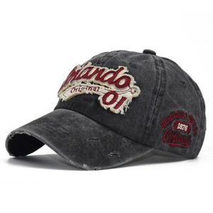 Lomardo Original 01 Embroidered Denim Baseball <b>Cap</b> Vintage Washed Adjustable Unisex Adult 6-Panel <b>Hat</b> - Product Image 1