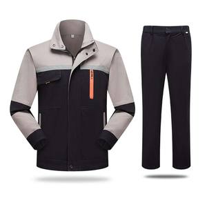 Conjunto de Ropa de Trabajo para Primavera/Otoño, Chaqueta y Pantalones Personalizados, Uniformes de Trabajo Resistentes de T/C, Trajes de Trabajo - Product Image 5