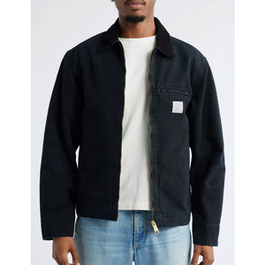 Chaqueta de Invierno para Hombre de Lona 100% Algodón de Alto Rendimiento, Transpirable, de Secado Rápido, Duradera, con Cuello Mao, Estilo Casual - Product Image 1