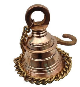 Très belle cloche suspendue en laiton, cloche personnalisée, décoration murale nautique vintage, ancre suspendue, haute qualité - Product Image 1