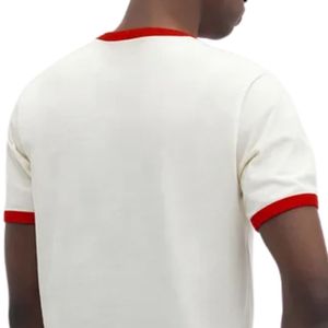 T-shirt Homme à Bordures Contrastées Manches Courtes Col Rond Décontracté Respirant Léger Quotidien Personnalisable Vente en Gros Vêtements Homme - Product Image 4