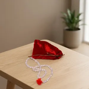 Chapelet de prière traditionnel fait main en quartz cristal Sphatik Mala Japamala pour la remise des diplômes, Diwali, la maison et le bureau - Design Zen Asiatique - Product Image 4