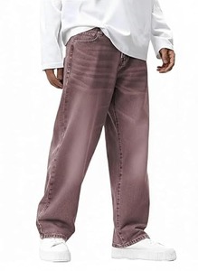 Jeans de Pierna Ancha para Hombre, Lavables, Corte Casual, Moda Primavera/Otoño, Estilos para Hombres Altos y Bajos - Product Image 3