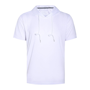 Haut de sport polyvalent à manches courtes et à capuche pour homme, pull léger et tendance pour la course à pied et la randonnée - Product Image 1