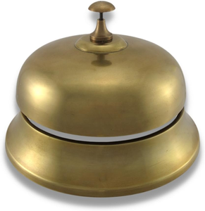 Campana de Latón para Recepción de Hotel, Mostrador de Restaurante, Servicio al Cliente, Campana Decorativa Vintage de Mesa - Product Image 1