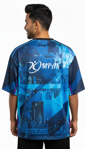 T-shirt en polyester/coton à sublimation, coupe classique, pour homme, streetwear décontracté, écologique, respirant - Product Image 4