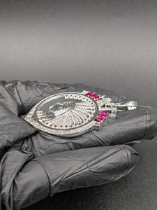 Colgante de Corona Vintage con Diseño de Reina Egipcia de 1975, Moissanita, Plata 925, Aleación de Circonio, Joyería Unisex de Moda - Product Image 4