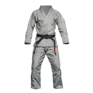 Kimono Ligero de BJJ para Hombre, Gris, 100% Algodón, Transpirable, Uniforme de Jiu Jitsu, Corte Regular, Uniforme de Entrenamiento para Adultos - Product Image 1