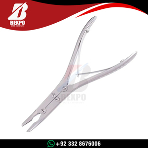 Instrumentos Quirúrgicos de Acero Inoxidable Alemán, Rongeur para Huesos Beyer Stille con Acabado Lijado, Rongeur para Huesos Beyer Curvo de Alta Calidad de 180 mm - Product Image 6