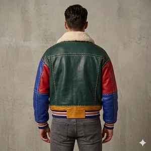 Chaqueta de Cuero Ligera para Hombre, la Mejor Calidad, Superventas, Tendencia Actual, Disponible al por Mayor, Chaqueta de Cuero con Logotipo Personalizado - Product Image 3