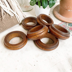 Wooden Napkin Decorative Rings for Dining <b>Table</b> for <b>Party</b> <b>Table</b> Decoration - Product Image 5