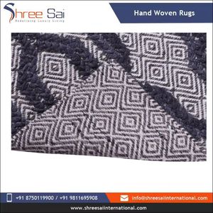 La más nueva tendencia bordada lana tejida a mano Material de algodón alfombras en forma de rectángulo tejido plano Logo modelo número oración precio barato - Product Image 5