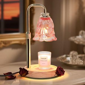 Electric Candle Warmer Lamp with <b>Timer</b> Dimmable and Adjustable Height 2 Bulbs for Jar Candles Wax Warmer 2 Ho - Product Image 1
