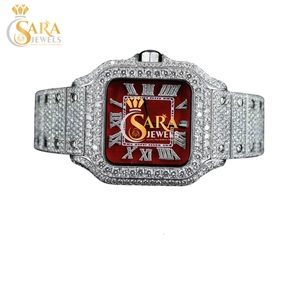 Relojes de Diamantes Baguette y Redondos con Incrustaciones de Oro, Movimiento Automático ETA, al Mejor Precio, Disponibles para la Venta - Product Image 1