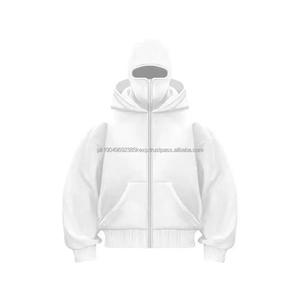 Sweat à capuche zippé style cagoule ninja, tendance et très demandé, pour l'hiver, prix de gros. - Product Image 1