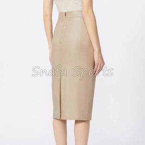 Faldas de Cuero para Mujer, Nuevo Diseño, Venta Caliente, MOQ Bajo, Moda Elegante de Verano, Servicio OEM - Product Image 3