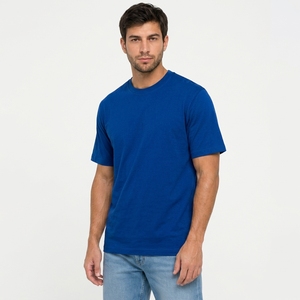 T-shirt ample en coton épais à col rond, coupe décontractée, mode décontractée, à porter au quotidien - Product Image 1