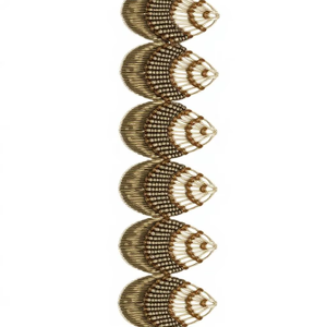 Perlas Hechas a Mano, Cuentas de Zardozi y Encaje Zari 100% Poliéster, Adornos Elegantes para Vestidos de Novia de Cultura India y Occidental, Bolsos - Product Image 4